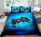 AYMAING Spiel Bettwäsche-Set Jungen Teenager 135 x 200 cm Gamepad Bettbezug, Videospiel Betten für Kinder Mädchen, Neuheit Gradient Action Buttons Dekor Mikrofaser Bettwäsche