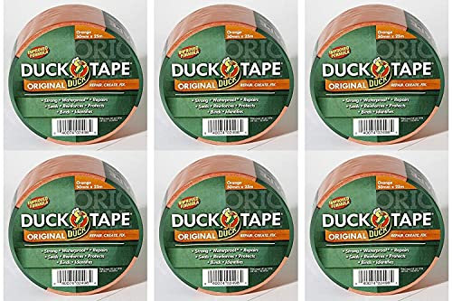 Duck Tape Original Orange, 50 mm x 25 m, 6 Stück
