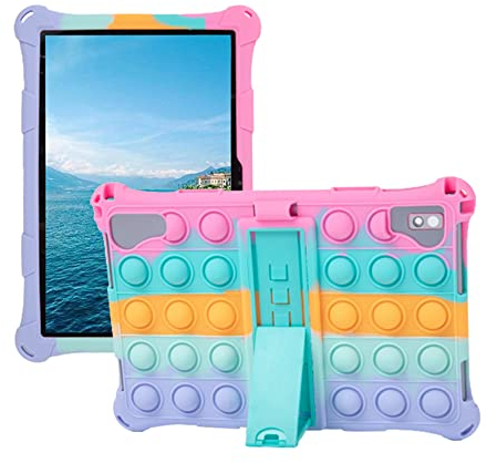 AKNICI Funda para TECLAST P20HD/M40/M40 Pro/M40S,Blackview Tab12/Tab11/Tab10 Pro/Tab10/Tab9/Tab8,YESTEL T5/X11,BENEVE 10,Oangcc A6,AUZMAI 10,ZONMAI MX2,LNMBBS 10,DUODUOGO S1,AOYODKG 10, Rosado