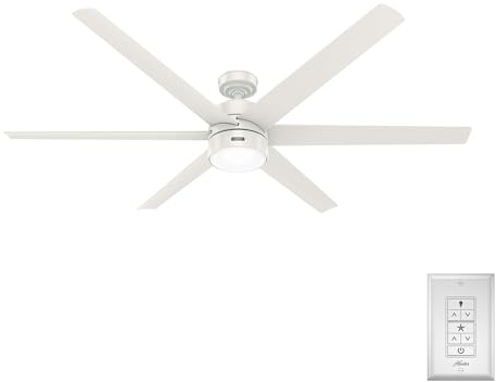 Hunter Fan Company 51477 Solaria Ventilatore da soffitto, 72, bianco fresco