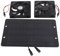 Ventilador De Escape Solar, 10W Kit De Ventilador De Panel Solar Solar Ventilador, Dual Ventilador Solar Exterior Extractor De Aire Ventilador De Energía De Panel Solar Para Invernadero, Casa De Pollo