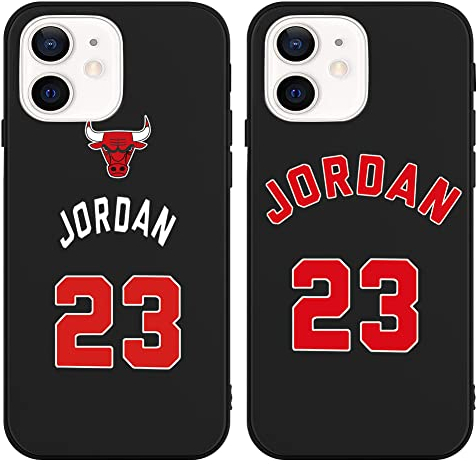 [2 Confezioni] Cover per iPhone 11 6.1,Stella Basketball 23 Jersey Pattern Anti Graffio Antiurto Morbida TPU Silicone Protezione Custodia Cover Compatibile con iPhone 11,01