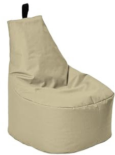 Momiralland Classic Sitzsack XL - XXL mit Hocker Sitzkissen BodenKissen Sessel In- & Outdoor geeignet Gaming Sitzsack für Erwachsene und Kinder… (Gold, XXL - Durchmesser 78 cm)
