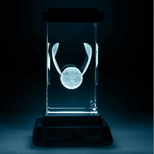 Paladone Golden Snitch 3D Holografisches Kristalllicht - Offiziell lizenziertes lasergraviertes Harry Potter Sammler-LED-Licht, Hogwarts Merchandise Geschenke & Schreibtischaccessoires