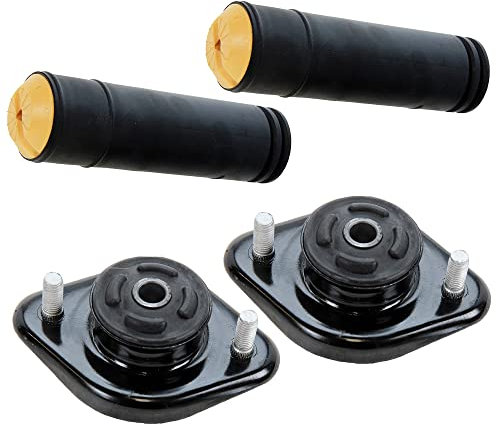 ATEC Germany 2x Domlager hinten links & rechts passend + Staubschutzsatz Stoßämpfer hinten Kompatibel mit BMW 3er (E36) (E46)