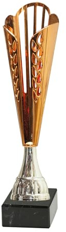 tecnocoppe Coppa in ABS bronzato Altezza 36 cm. Targhetta Personalizzata Omaggio