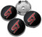 TRFAN 4 Stück Auto Nabendeckel Nabenkappen für Ford ST Focus x 2 3 Kuga Fiesta Mondeo Wasserdicht Rostfrei Auto Radnabendeckel ZubehöR,A-60MM