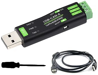 USB zu CAN Adapter Analysator CAN Bus Konverter Basierend auf STM32 Chip, Unterstützt Windows 11/10/8/7/XP und Raspberry Pi OS/Jetson Nano Ubuntu etc. Linux Systeme, mit USB Kabel