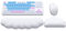 Handballenauflage für Tastatur und Maus, Cloud Wrist Rest, Ergonomisches Memory-Foam-Handgelenkstützen-Set für Büro und Spiele, Schmerzlinderung im Handgelenk, Weiß