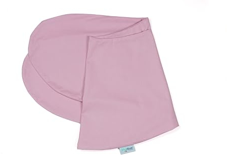 pic Bear Ersatzbezug für Stillkissen - hochwertige anschmiegsame Baumwolle für Lagerungskissen - Seitenschläferkissen - XL 170 cm - Uni Dawn pink