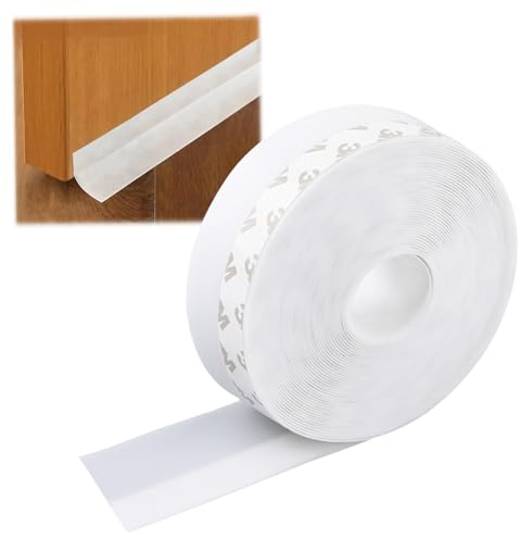 Tira de Sellado de 10 m, ACTOYS Burlete Ventana Utilizada en Dormitorio, Cocina, Baño, Sala de Estar, a Prueba de Viento, a Prueba de Polvo, a Prueba de Humedad, Aislamiento Acústico (blanco)