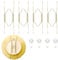 4Pcs Gold Stainless Steel W Invisible Plate Holder Wall Plates Hangers - Decorative Sheet Metal Hangers for Art