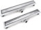 VBChome Duschrinne 60 cm Edelstahl Doppelseitige Ablauf Bodenablauf Selbstreinigender Siphon mit Geruchsstop für Badezimmer Duschablauf sehr flach Komplettset
