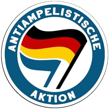 Sammys Shirt Store Antiampelistsche Aktion Neuwahlen Ampel mus Weg Aufkleber 24 cm