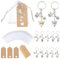 KSJEHW 12Pcs Llavero ángel de la Guarda, Llaveros de Ángell, 12 Etiquetas Kraft, 12 Bolsas de Regalo de Organza para Navidad, Bodas, Bautizos, Recuerdos de CumpleañOs