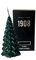 Candela Artigianale- Albero di Natale-Cereria di Giorgio-VERDE SCURO- Altezza 20 cm - REALIZZATO A MANO