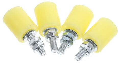 KONTONTY 4Piezas Rodillo de Puerta Corredera de Nylon de Ruedas Colgantes para Puertas Eléctricas Ruedas de Guía para Carril de Puerta Rodillo de Nylon para Puertas Correderas