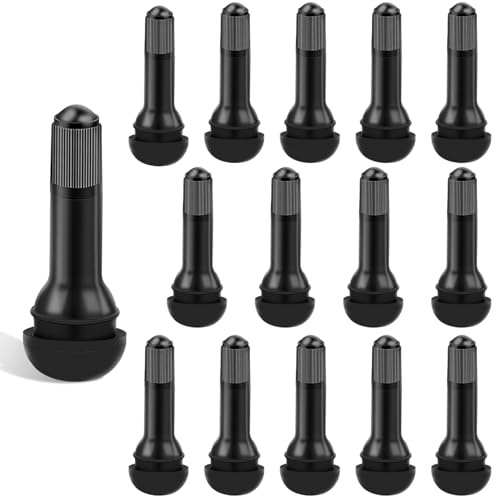 15 Gummiventile, Autoventil Tr414 Tubeless-Ventil Autoventileinsatz Snap-In-Ventil Gummiventile für Autos Motorräder Fahrräder