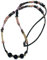 ETHNOS BARCELONA - Sautoir avec Onyx Noires et Perles de Verre. Longueur : 92 cm.