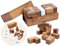 Engelhart - 350460 - Doppelsoma-Würfel - 3D-Holzpuzzle-Würfel - Schwierigkeitsgrad: schwer - 2 Holzwürfel - Formenblätter - Ökologische Holzbox - 2 Spieler - ab 6 Jahren