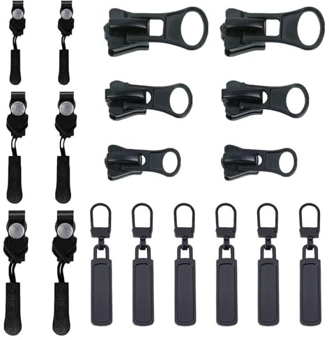 18 Pcs ReißVerschluss Reparatur Set ReißVerschluss Zipper Reissverschluss Reparatur Set Reissverschluss Zipper Reisverschluss-Zipper Ersatz ReißVerschluss Schieber ReißVerschluss Zipper Ersatz