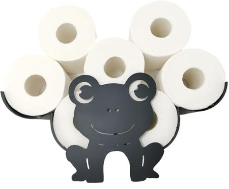 Porte-rouleau de papier toilette – Porte-rouleau de papier toilette en forme d'animal – Porte-rouleau de papier toilette en métal – Accessoires décoratifs de cuisine ou de salle de bain – Peut