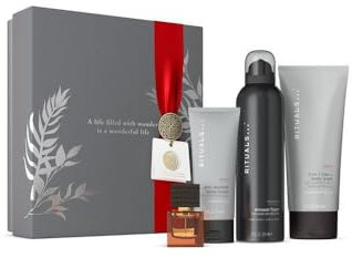 RITUALS Homme Medium Set (Body Lotion 70ml + Shampoo & Body Wash 200ml + L'Essentiel Eau de Parfum 15ml + Shower Foam 200ml)