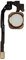 Smartex| Home Button Flexkable kompatibel mit iPhone 5S – Gold Homebutton Schalter Ersatzteil