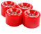 FunTomia 4 Stück Longboard/Skateboard/Mini-Board Rollen (Big Wheels) in 65x45mm 80A inkl. ABEC-9 Kugellager und Metall Spacer 80A Rollenhärte