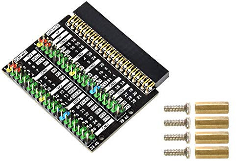 for Raspberry Pi 400 GPIO Header Adapter 2X 40 PIN Color-Coded Header Expansion Board,Easy Expansion