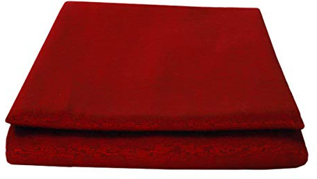 Sofaüberwurf mit Schleife, für 1-, 2-, 3-, 4-Sitzer, Baumwolle, einfarbig, Sofaschoner, Farben (Ottoman Bordeaux, 4-Sitzer)
