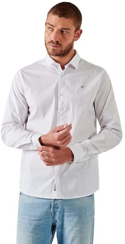 Kaporal Chemise Homme-Modèle Suraj-Couleur White-Taille XL, Men's