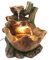 Springbrunnen Herbstlaub BK853 Gartenbrunnen Zimmerbrunnen mit Beleuchtung Wasserspiel Kaskade Tischbrunnen