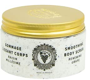 Panier des Sens Body Scrub mit Traube aus der Provence - Peeling für Körper, Hände und Füße - Made in France, 95% aus Inhaltsstoffen natürlichen Ursprungs