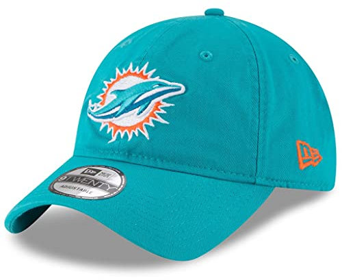 New Era Damen NFL Core Classic 9TWENTY verstellbare Mütze Cap Einheitsgröße, Miami Dolphins Aqua, Einheitsgröße