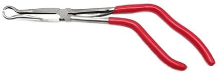 ALLZZY Curved Handle 11 Extra Long 90 Degree Bent Needle Nose Circlip Oil Seal Snap Ring Plier Repair Tool (Color : B)