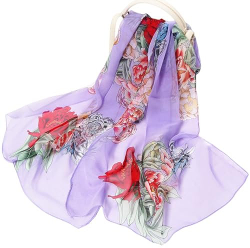 FAIRYGATE Schal Seidentuch Haare Damen Chiffon Stola Chiffonschal Perfekt zu Jedem Brautkleid Abendkleid Hochzeit Abend A5111