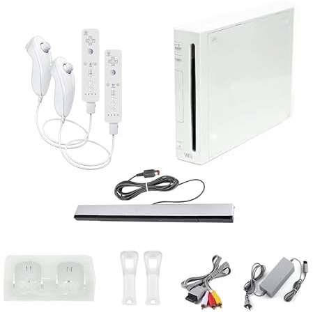 Nintendo Wii Console, White Premium Bundle (Renewed)