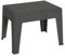 Garden Coffee Table Bistro Outdoor Plastic Side Table Grey Rattan Design Table