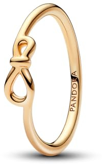 PANDORA Ring Infinity 14k Gold plattiert Ring 168898C00-48 Marke, Einheitsgröße, Nicht-Edelmetall, Kein Edelstein