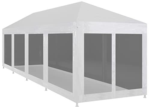 Tenda per Feste con 10 Pareti in Rete 12x3 mGarage Pergola da Giardino Tenda da giardino Gazebo da giardino Adatto per matrimoni, all'aperto, giardino, feste