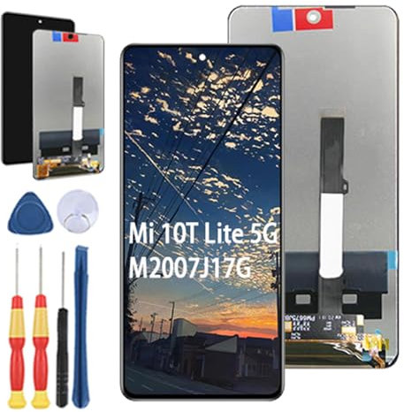 Yuxyiony Repuesto de LCD Pantalla para Xiaomi Mi 10T Lite 5G M2007J17G LCD Display Repair Screen y Accesorios de Herramientas de Repuesto.