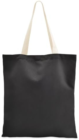 FRODOTGV Womens Tote Canvas Bag Black Tote Bag Aesthetic with Inner Pocket Reusable Beach Bag for Grocery Shopping Work, Black, 15 x 16.3