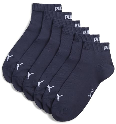 PUMA Unisex Plain Recycled Cotton Quarter Sock (3er Pack)