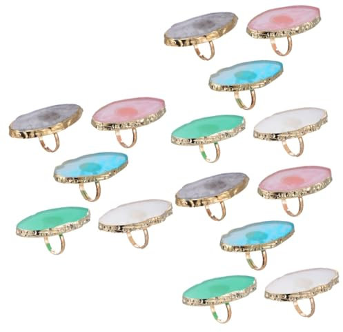 Beatifufu 15pezzi Manicure Nail Art Palette Professionali Per Nail Shop Vassoio Per Miscelazione Colori e Resistente