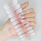 DMQ 20 Stickers Ombre Semi Cured Nail Wraps, Soft Self-Adhesive Gel Nail Stickers, Long-Lasting Gel Nail Polish Strips Manicure Stickers Set - Gradient, Fine Glitter