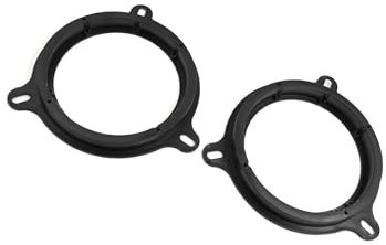 Motoforti 2pcs 6.5 Car Speaker Spacer Ring Adapter Bracket Extender Black Long-lasting