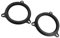 Motoforti 2pcs 6.5 Car Speaker Spacer Ring Adapter Bracket Extender Black Long-lasting
