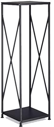 Estante organizador de hierro resistente para leña para chimenea, soporte de leña de metal negro con divisor, fácil montaje, estante de almacenamiento de leña para el hogar