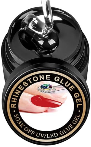 Colle Strass pour Ongles,Colle Gel pour Ongles,Colle à ongles solide à forte adhérence | Colle portative de Gel de colle de charme d'ongle colle de Gel de strass pour le Salon de manucure à la maison